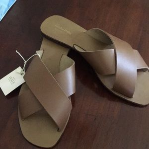 Sandals cool slides dk tan